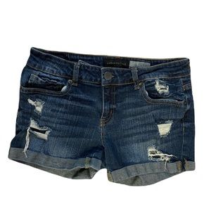 Aeropostale distressed denim shorts